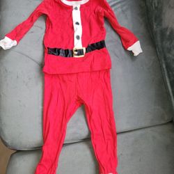 Christmas Santa's Outfit/ Pjs Size 12 - 18 Months