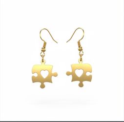 Handmade Autism Awareness Earrings