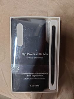 Samsung Galaxy Z Fold 3 Phone Case with S Pen, Protective Cover, Heavy Duty, Shockproof Smartphone Protector, US Version, Black