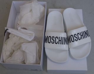 Authentic Moschino Women Slide Sandals Size 5