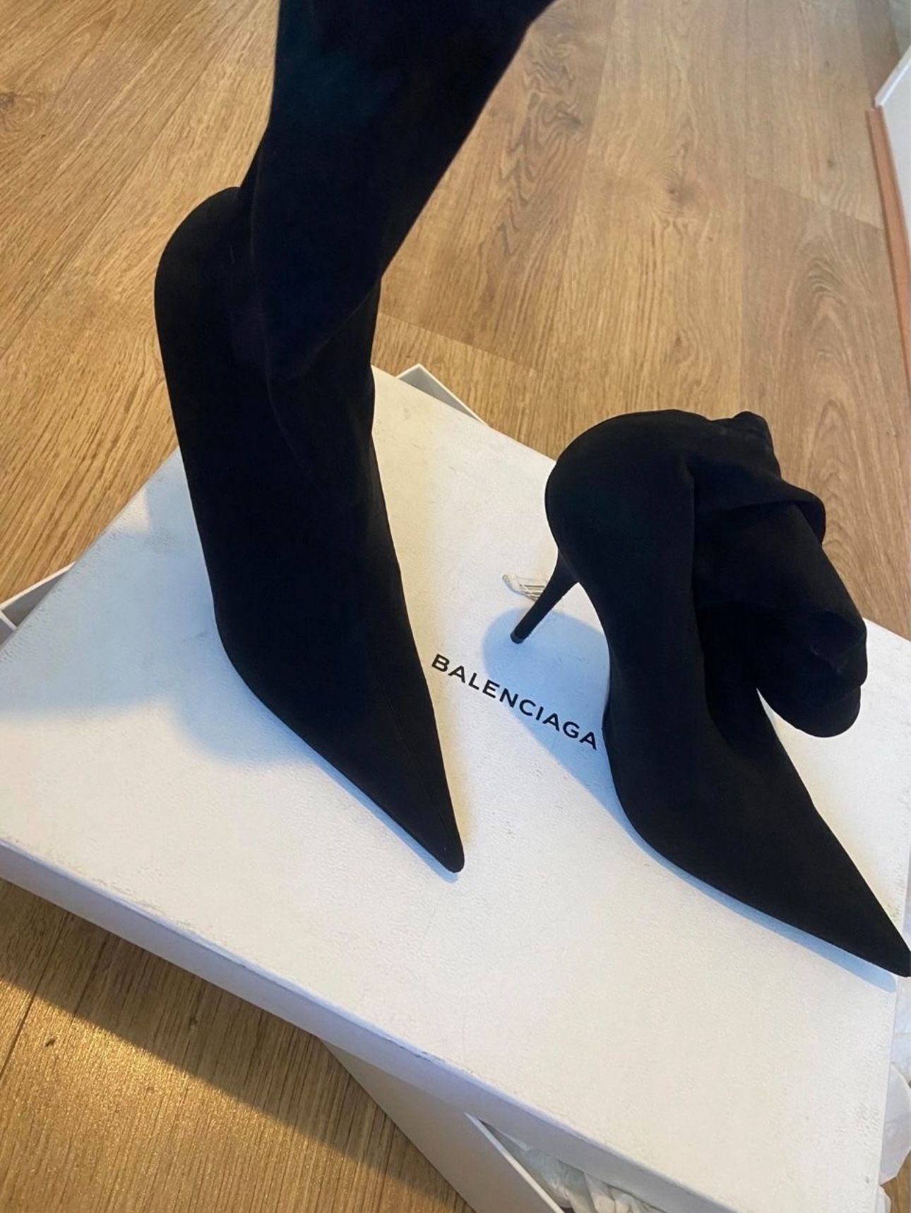 Balenciaga Knife cloth ankle boots