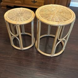 Wicker Decorative Stools
