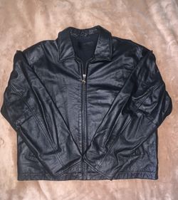 1996 Vintage Camel Brand Leather Jacket XL