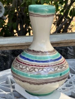 6 Inch Hand hand Southwestern Vase 
