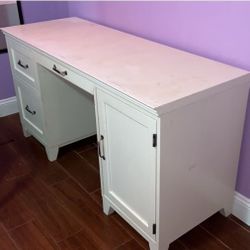 Pottery Barn Desk Hampton White 