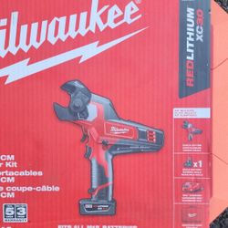 Milwaukee Tool M12 600 Mcm Cable Cutter Kit, Cordless, M12 Xc 3.0Ah 100$ off