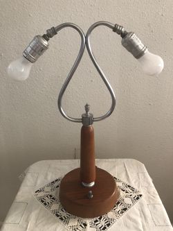 Vintage Deco Double Gooseneck Lamp*Read Description