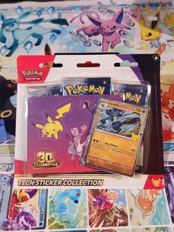 Pokemon 30th Celebration Tech Sticker Collection Lucario