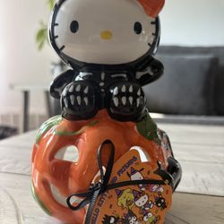Hello Kitty Skeleton Halloween Costume Candle Holder