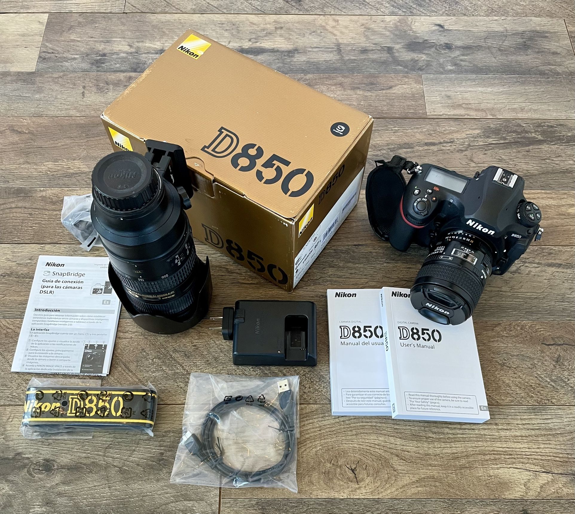 Nikon D850 With 70-200 F2.8, 60mm Micro Lenses