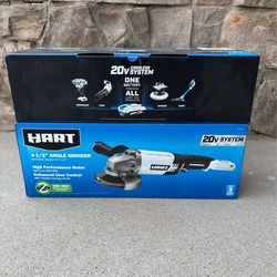 HART 20-Volt Cordless 4 1/2-inch Angle Grinder (Battery Not Included)