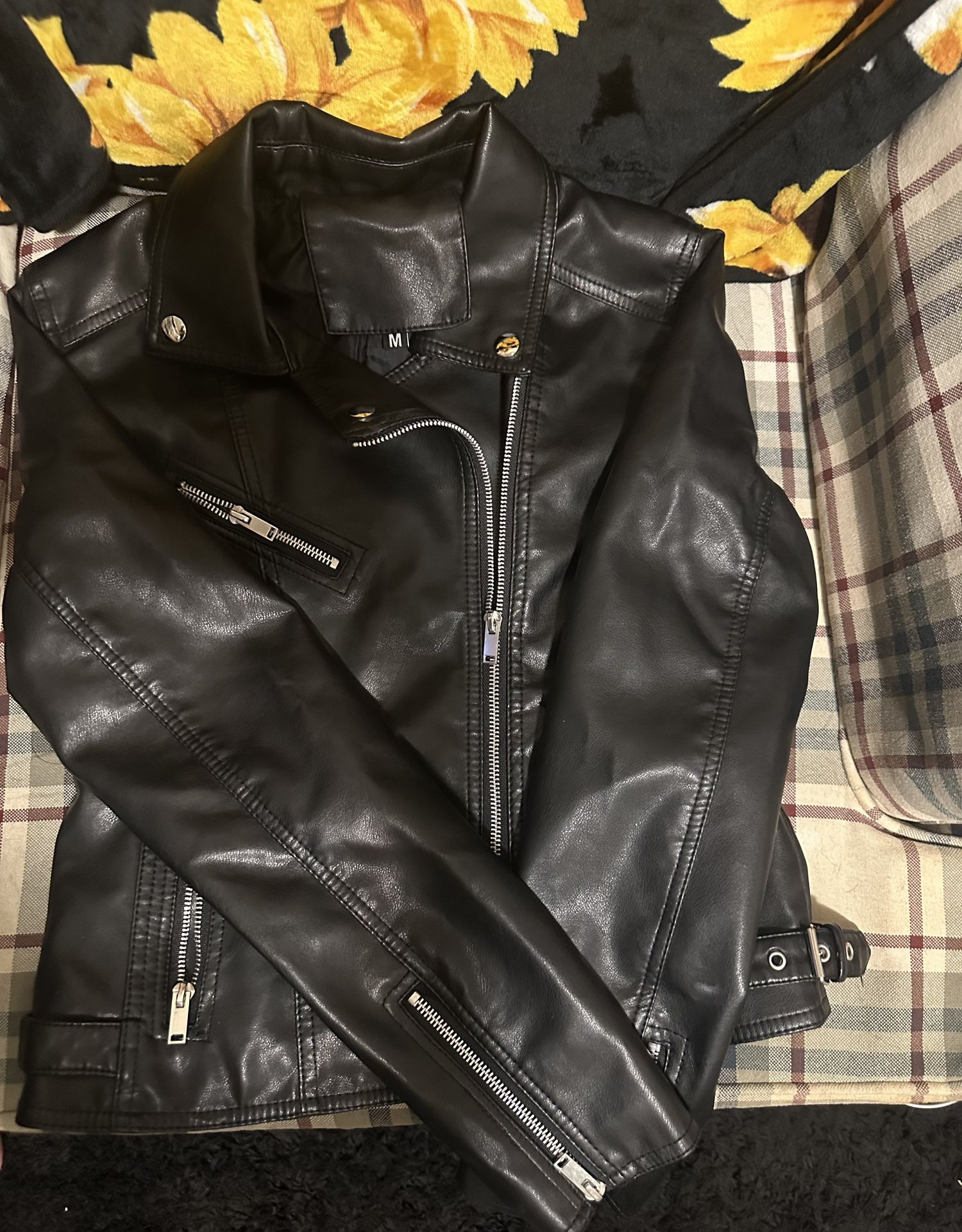 SHEIN Faux Leather Jacket