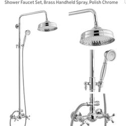 Exposed Shower Faucet Wall Mount 2 Function