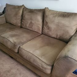 Living Spaces Green Couch