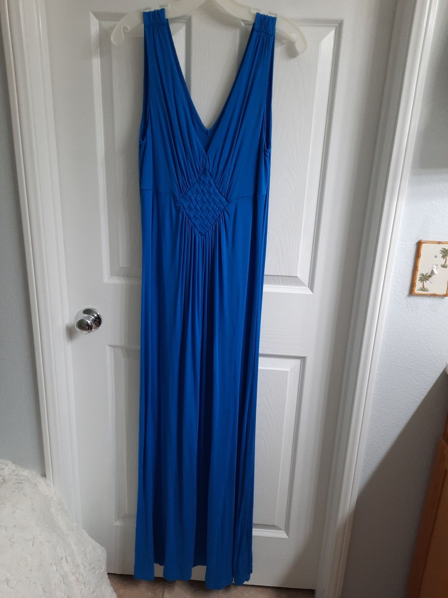 Blue Casual Maxi Dress Size Large