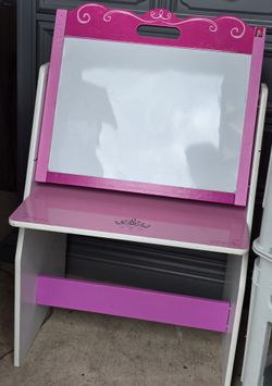 Disney Princess kid desk / art easel / activity center PLUS add'l sling book rack by Delta Children