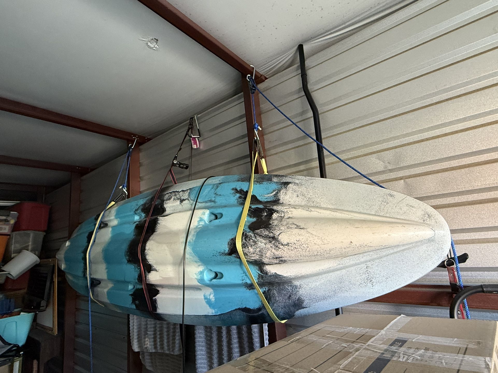 12ft Vanhunks Voyager Deluxe Kayak in Blue Color