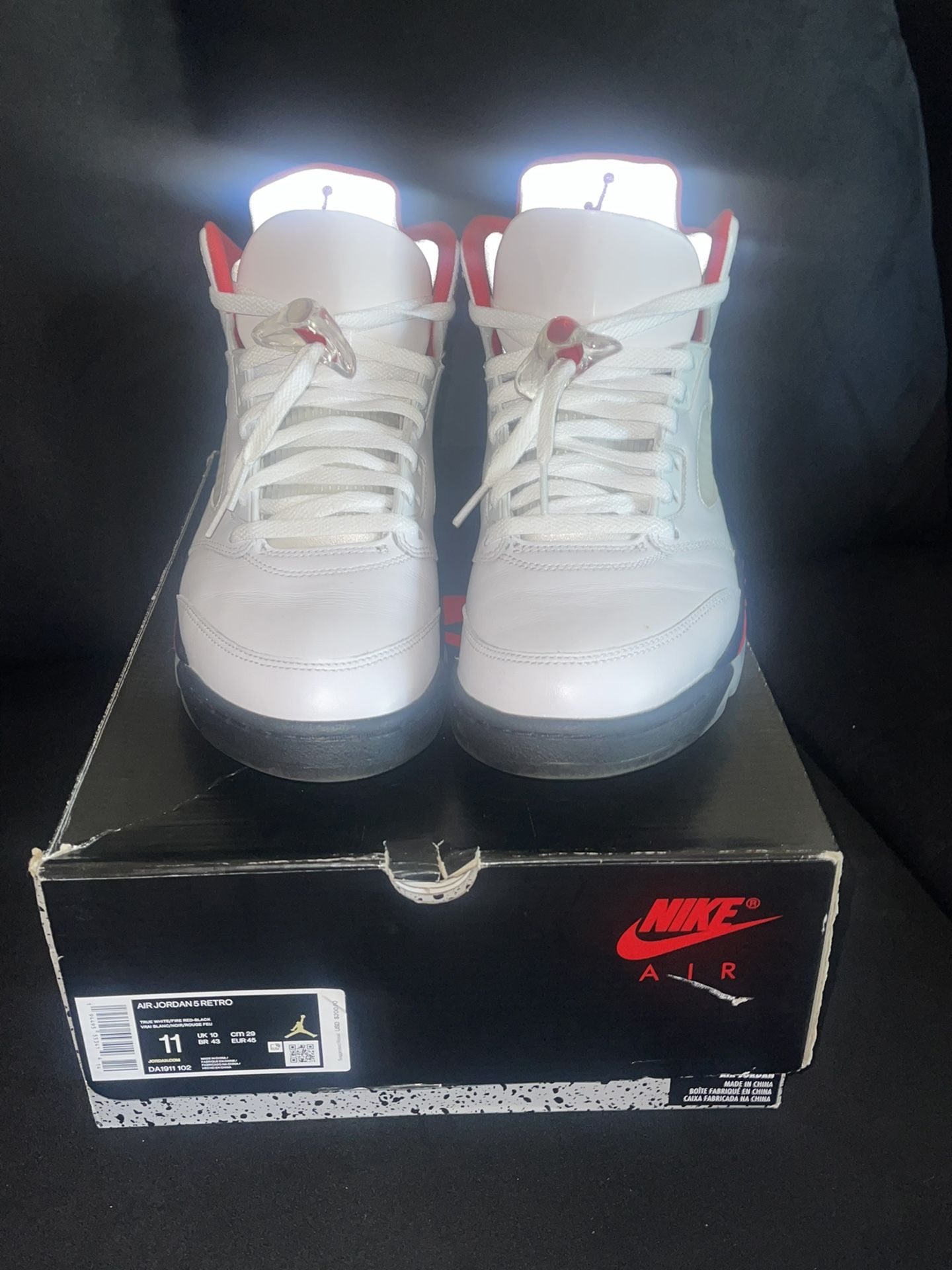 Jordan 5 Retro Fire Red Silver Tongue (2020)