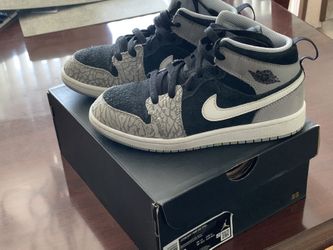 Jordan 1 Mid SE Elephant Print (PS) Size 2Y