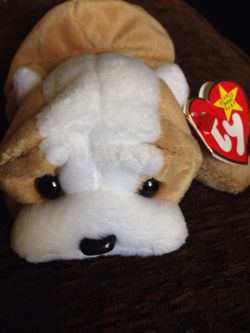 Forth to fifth generation beanie baby "Wrinkles"