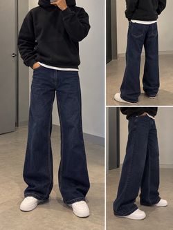 Zara Boot Cut Jeans in Dark Blue