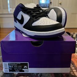 Nike Dunk SB Court Purple Size 10.5