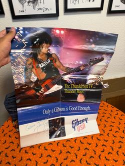 Gibson “ Nikki sixx “ signed poster