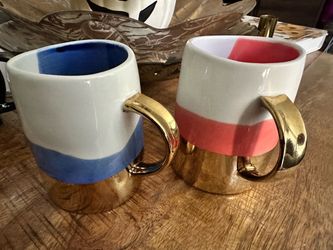 Anthropology his and hers candy corn mugs