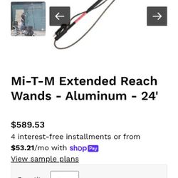 24ft Extended Reach Aluminum Pressure Washer Wand