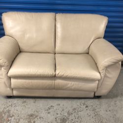 Real Leather good condition loveseat