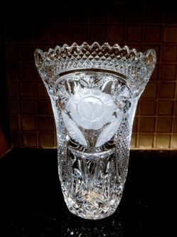 Vintage Ana Hütte Bleikrystal Flower Vase