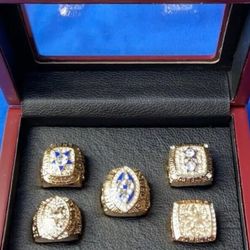 Dallas Cowboys Championship Rings & Case