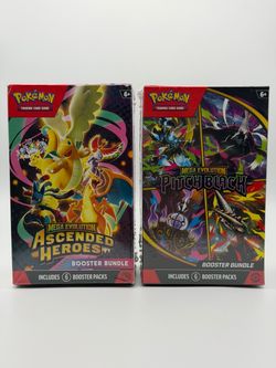 Pokémon TCG Mega Evolution Ascended&Pitch Black Booster Bundles (2 pack deal)