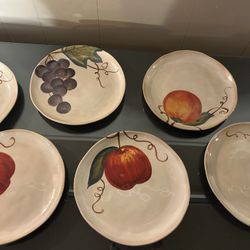Tabletops Unlimited Venetian Salad Luncheon Lunch Plate - set of 6 