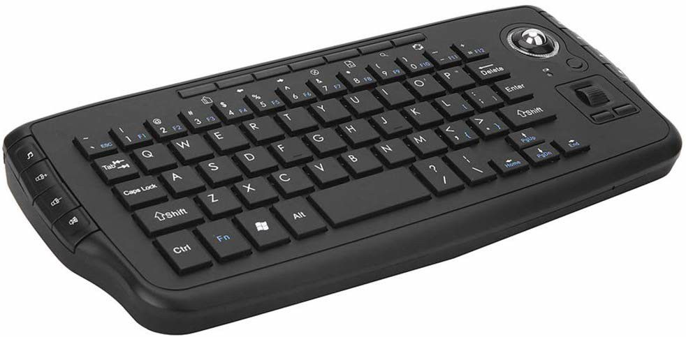 Godyluck E30 2.4GHz Wireless Keyboard with Trackball Mouse