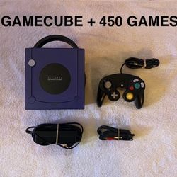 NINTENDO GAMECUBE + 450 GAMECUBE GAMES INCLUDED