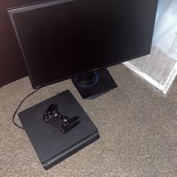 PS4 And Gaming Monitor 
