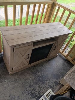 Fireplace TV stand
