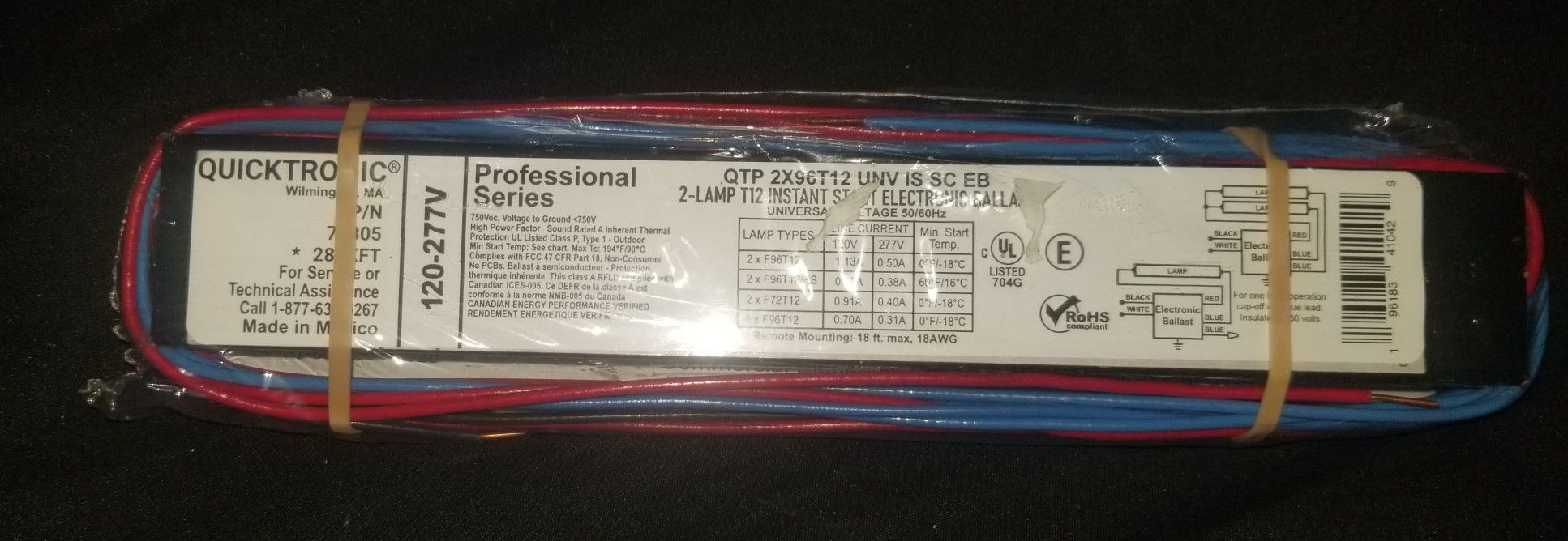 QUICKTRONIC 2 x 96-Watt, 120-Volt/277-Volt T12 Electronic Ballast, High Output