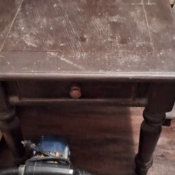 Vintage Wooden Coffee Table With Drawer $25