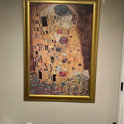 Gustav Klimt “The Kiss” – Large Reproduction Painting (48” x 34”)