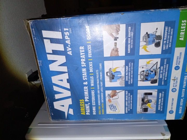 Brand New Avanti Airless Sprayer Houses,Cars.