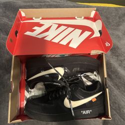 Off White x Nike Air Force 1 Black 