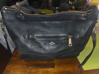 Coach purse, authentic, navy blue