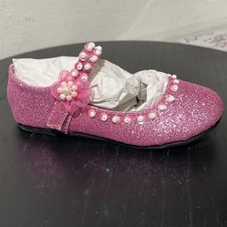 Girls Pink Dress Shoes Flats 