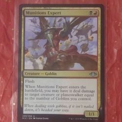 2019 MTG Munitions Expert #209 Creature Goblin Flash MH1 Modern Horizons Jesper Ejsing Magic The Gathering Card Game Wizards Of The Coast Collectible