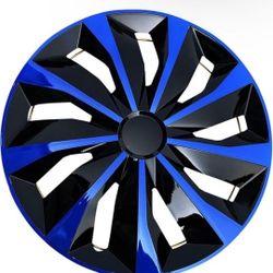 Set of 4  15" Hubcaps Wheel Covers - Hub Caps Wheels Rim Cover - Car Accessories fit Hubcap Standard Steel Rims,Blue,15 inch