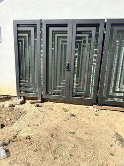 Aluminum Custom Security entrance Door