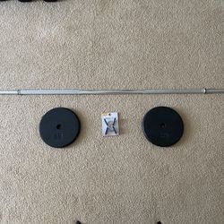 Weights And Barbell - Like New!