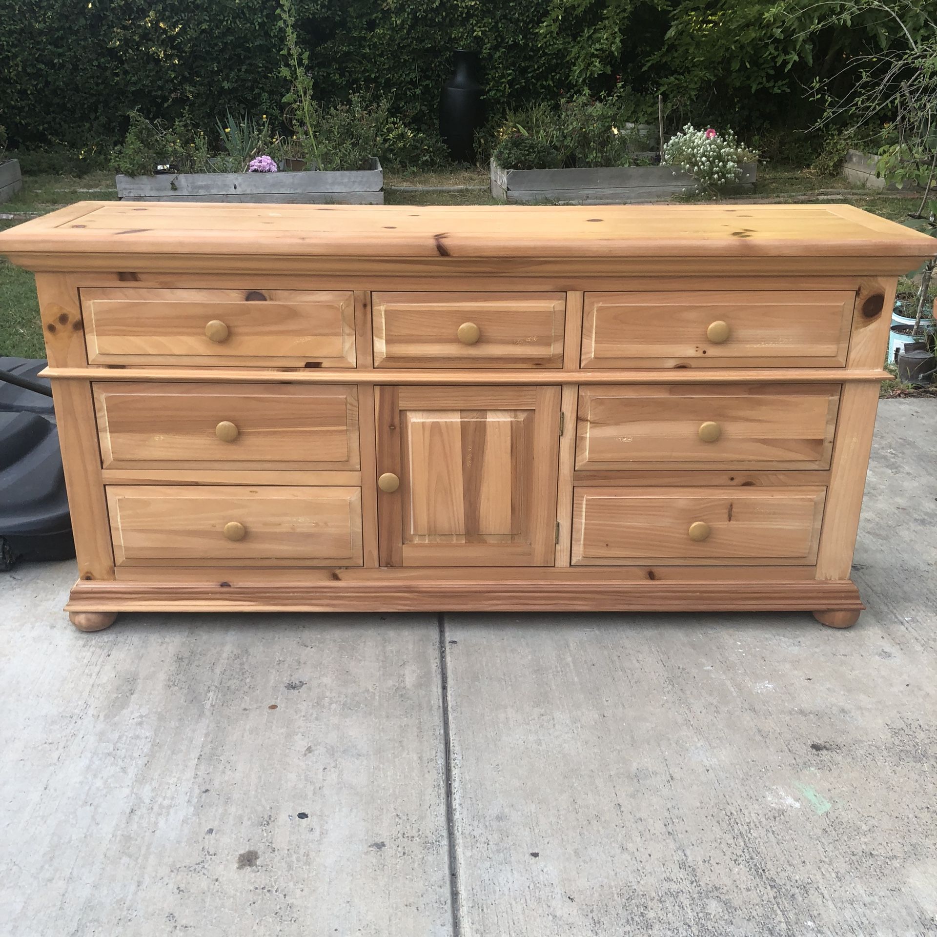 Pine Or rustic Alder 9 Drawer Lowboy Dresser for Sale in Los Angeles